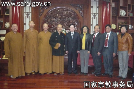 王作安局長會見佛光山住持心培法師一行 王作安局長會見佛光山住持心培法師一行