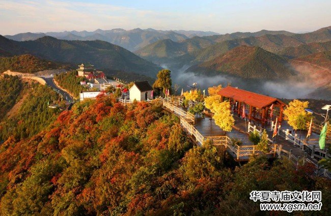 河南林州:秋染柏尖 共賞紅葉 河南林州:秋染柏尖 共賞紅葉