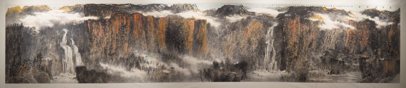 太行精神鑄丹青 筆墨抒懷頌時代“太行太行”何海闊山水畫作品晉京展在京啟幕 太行精神鑄丹青 筆墨抒懷頌時代“太行太行”何海闊山水畫作品晉京展在京啟幕